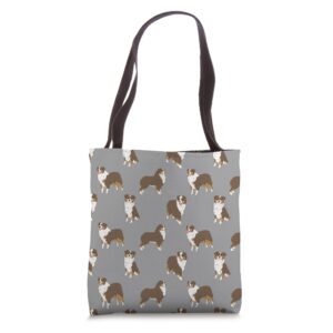 Red Tri Aussie Mom Australian Shepherd Dog Lovers Tote Bag