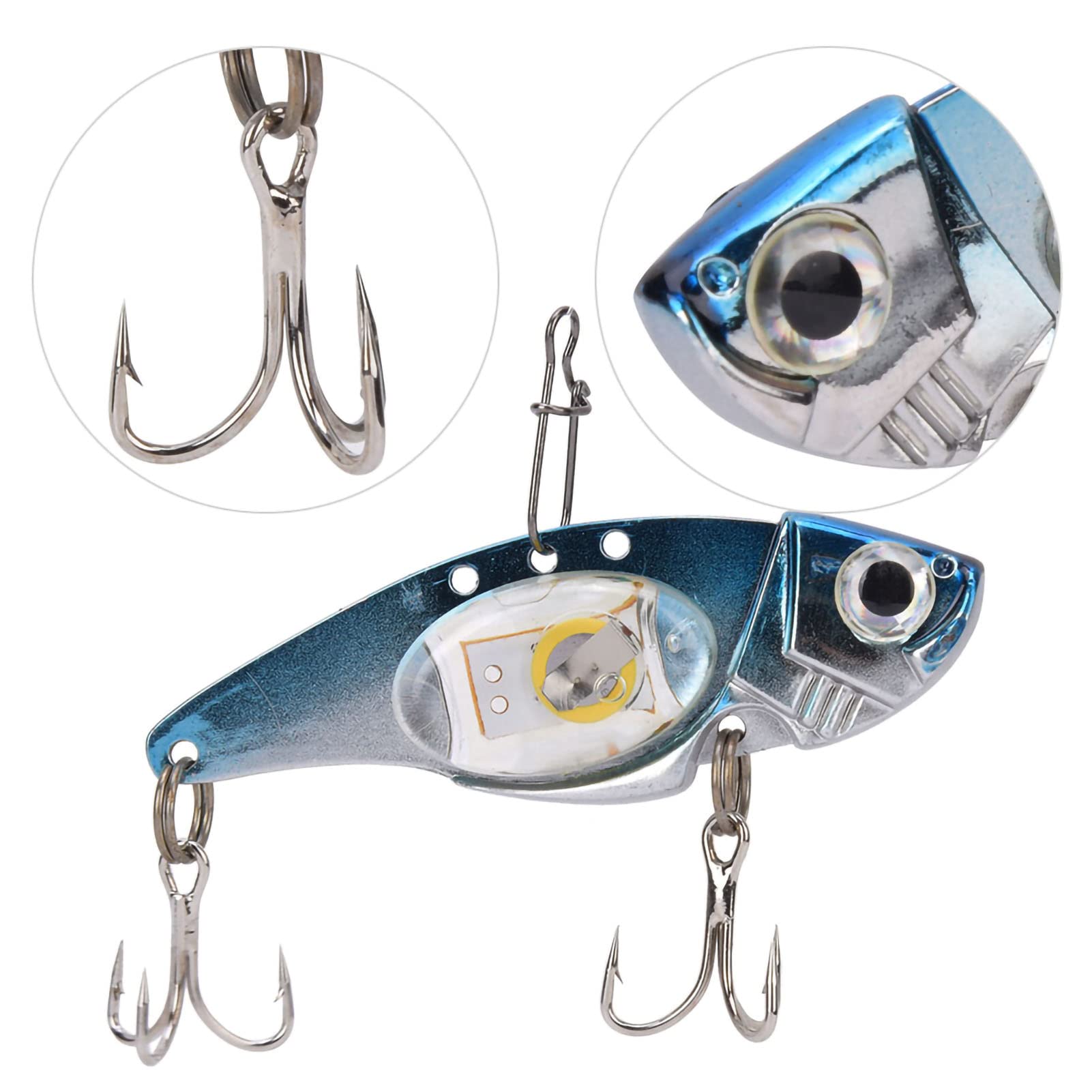 ZPSHYD 2 PCS Fishing Lure Light, Underwater Night Light lamp Fishing Tackle Attractor Bait Fish Tool Accessories