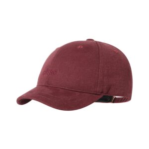 clape short bill baseball cap plain hiphop dad hat cooling trucker hat (rd01-red)