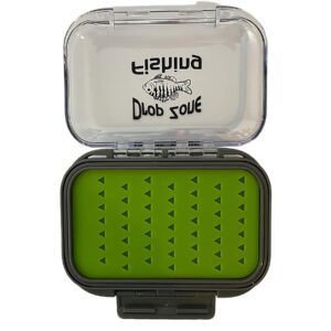 Ice Jig/Fly Box - Two Sided - Holds 98 Jigs Green