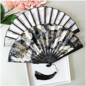 Folding Hand Fan Folding Fan Handheld Folded Fan Japanese Women's Cherry Blossom Folding Fan, Outdoor Home Decoration, Dance, Wedding Gifts, Souvenirs Fan Foldable Fan Hand Held Fans