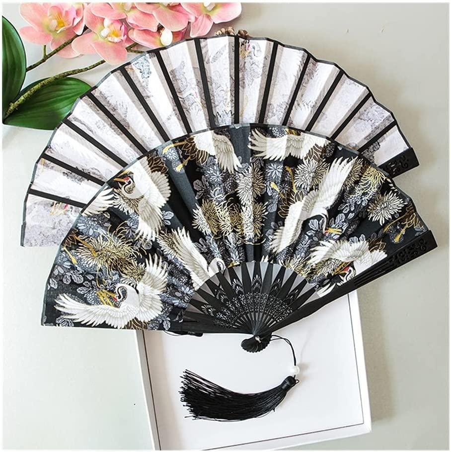 Folding Hand Fan Folding Fan Handheld Folded Fan Japanese Women's Cherry Blossom Folding Fan, Outdoor Home Decoration, Dance, Wedding Gifts, Souvenirs Fan Foldable Fan Hand Held Fans