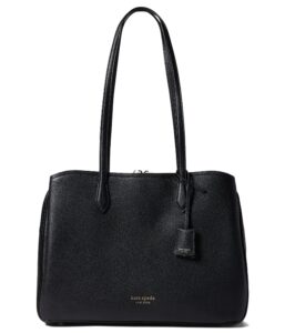 kate spade new york hudson pebbled leather large work tote black one size