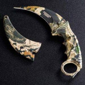 Bundle of 2 Items - Karambit Knife - Karambit Fixed Blade Knife - Karambit Knives - Camping Knives - CSGO Karambits for Men and Women - Best for Hiking Survival Hunting Fishing - Gifts for Men Women