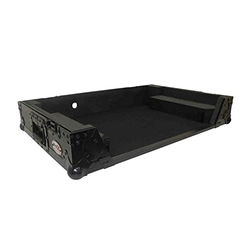 ProX XS-RANEONE WBL Flight Case For RANE ONE DJ Controller with 1U Rack and Wheels - Black Finish