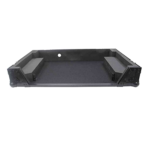 ProX XS-RANEONE WBL Flight Case For RANE ONE DJ Controller with 1U Rack and Wheels - Black Finish