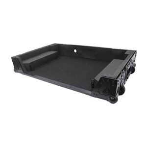 ProX XS-RANEONE WBL Flight Case For RANE ONE DJ Controller with 1U Rack and Wheels - Black Finish