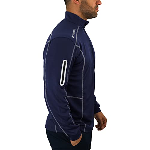 Columbia Officially licensed US Soccer Men's Shotgun Quarter Zip, Navy, Small