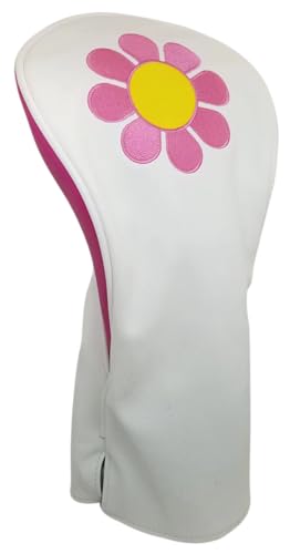 Flower Power Driver Headcover by ReadyGolf (Pink)