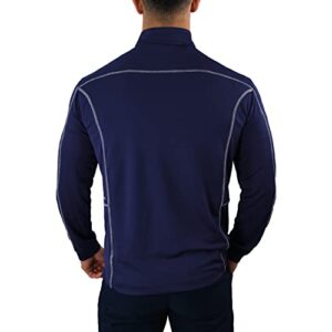 Columbia Officially licensed US Soccer Men's Shotgun Quarter Zip, Navy, Small