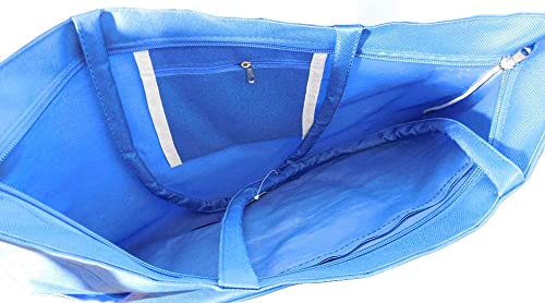 Trade Winds Trump 2024 Blue Embroidered Zippered Beach Bag Tote Purse