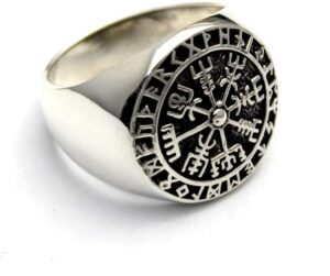 cosumosu sterling silver viking compass vegivisir ring (10)