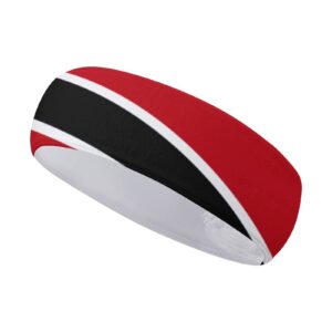 MAIPHUONGANH Trinidad and Tobago Flag Sports Turban,Headband High Bullet Headwear Wristband Hair Accessories Print Headscarf