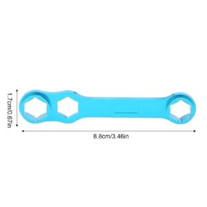 ZPSHYD Fishing Reel Wrench, Blue Casting Fishing Reel Care Maintenance Wrench Aluminium Alloy DIY Spanner Repairing Maintenance Tool