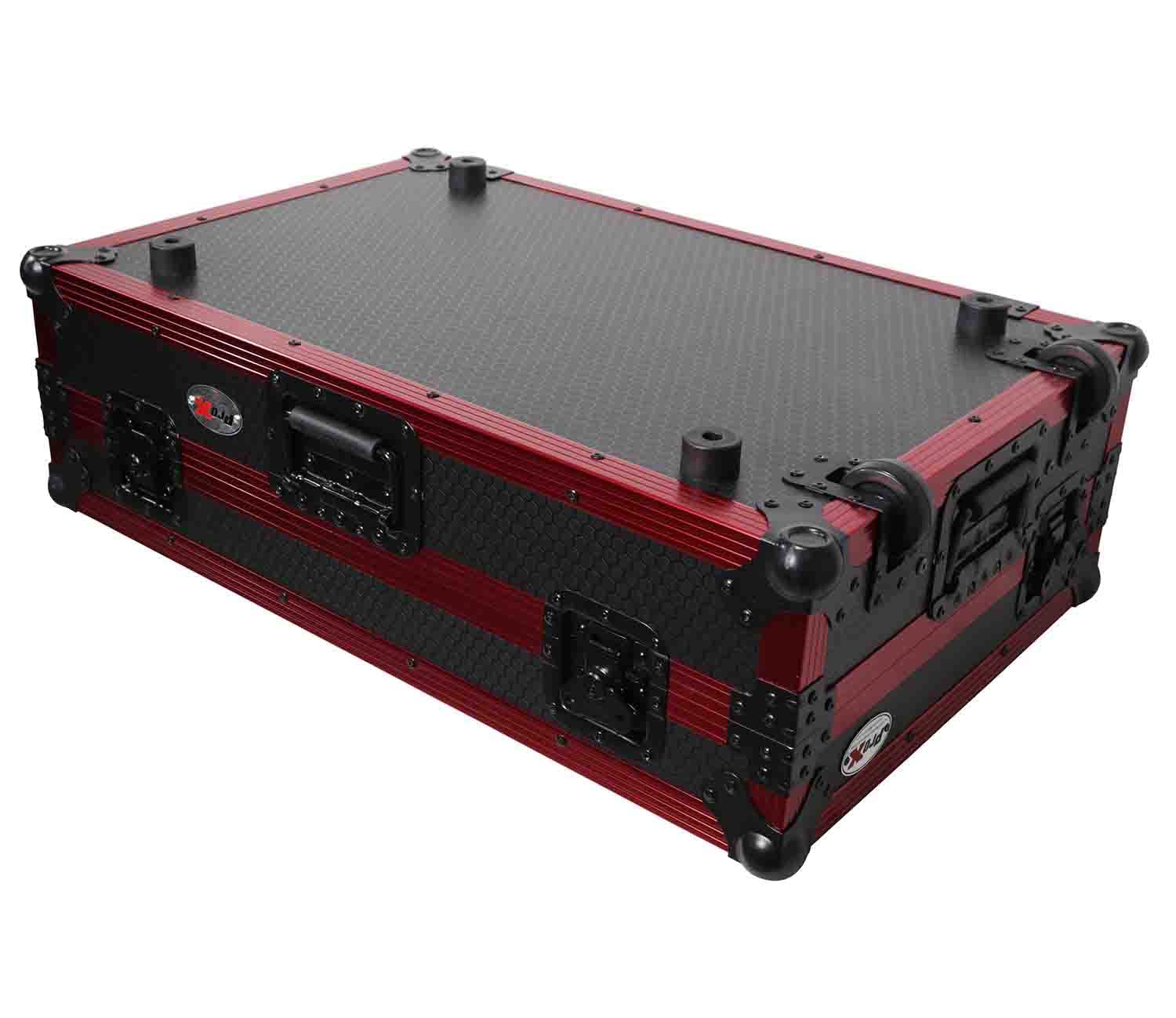 ProX Flight Case for Rane One 1U Rackspace, Sliding Laptop Shelf & Wheels & LED KIT - High-Density Protective Foam for Interior Support - Finish on Laminated 3/8" Plywood - XS-RANEONE WLT FR LED