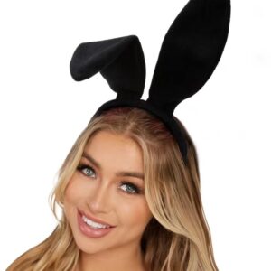 Velvet Black Bunny Ears Headband for Party Favors Halloween Cute White Rabbit Ear Hair Bands Holiday Birthday Decoration