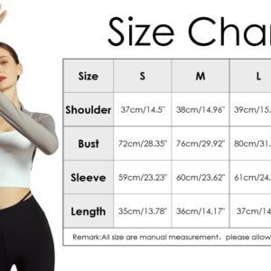 Trendy Ballet Dance Shawl Shrug for Women Open Front Cardigan Workout Arm Sleeves Crop Bolero Top with Thumb Holes for Cycling Outdoor Yoga Pilates Golf Sun Protection Grey