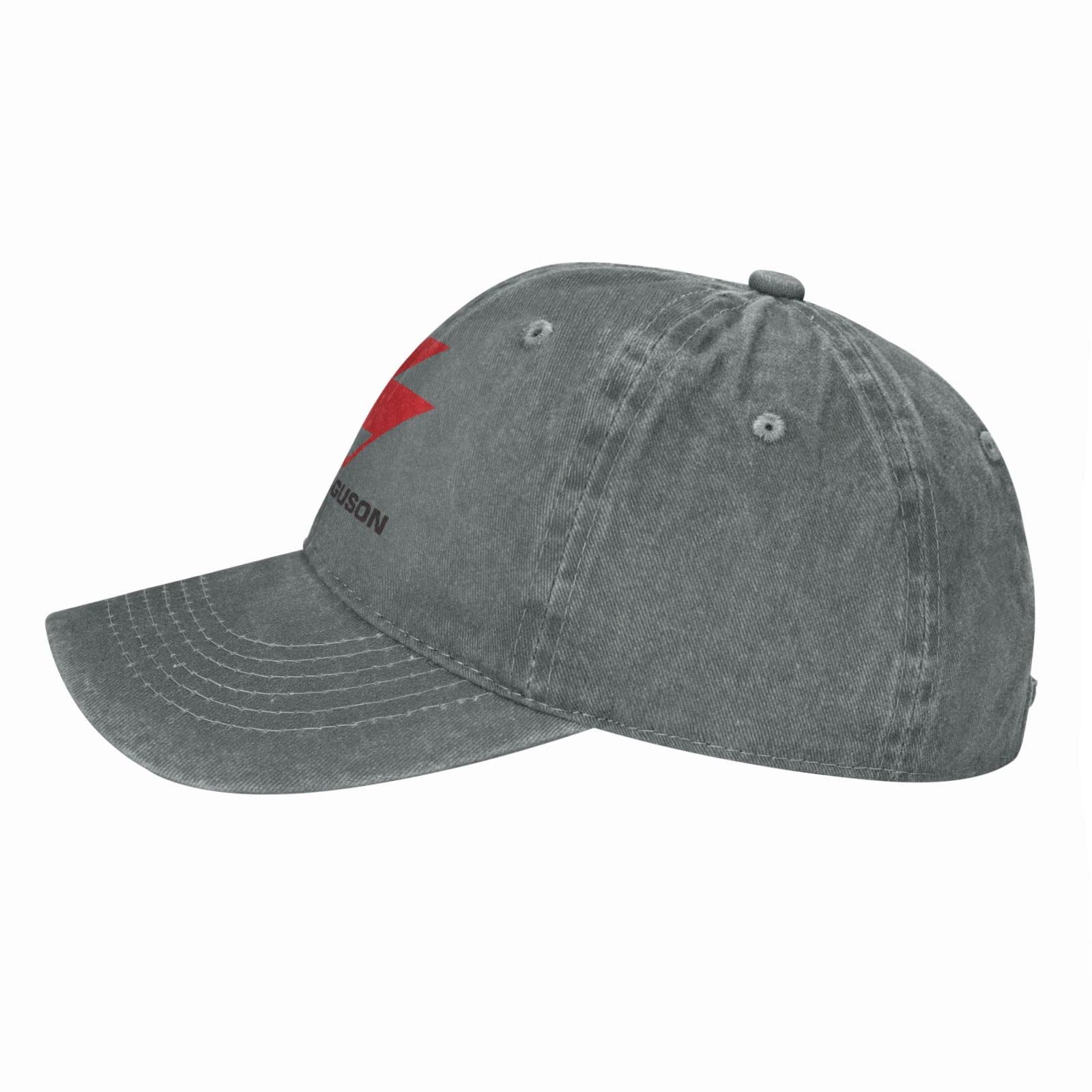 Massey Ferguson Classic Cowboy Hat Adjustable Baseball Cap Unisex Casual Sports Hat Gray