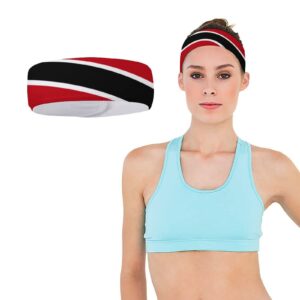 MAIPHUONGANH Trinidad and Tobago Flag Sports Turban,Headband High Bullet Headwear Wristband Hair Accessories Print Headscarf