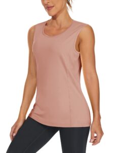 tacvasen workout tops for women running tank tops sleeveless athletic tank tops gym shirts quick dry sport tank top for women apricot