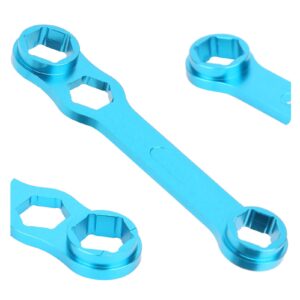 ZPSHYD Fishing Reel Wrench, Blue Casting Fishing Reel Care Maintenance Wrench Aluminium Alloy DIY Spanner Repairing Maintenance Tool