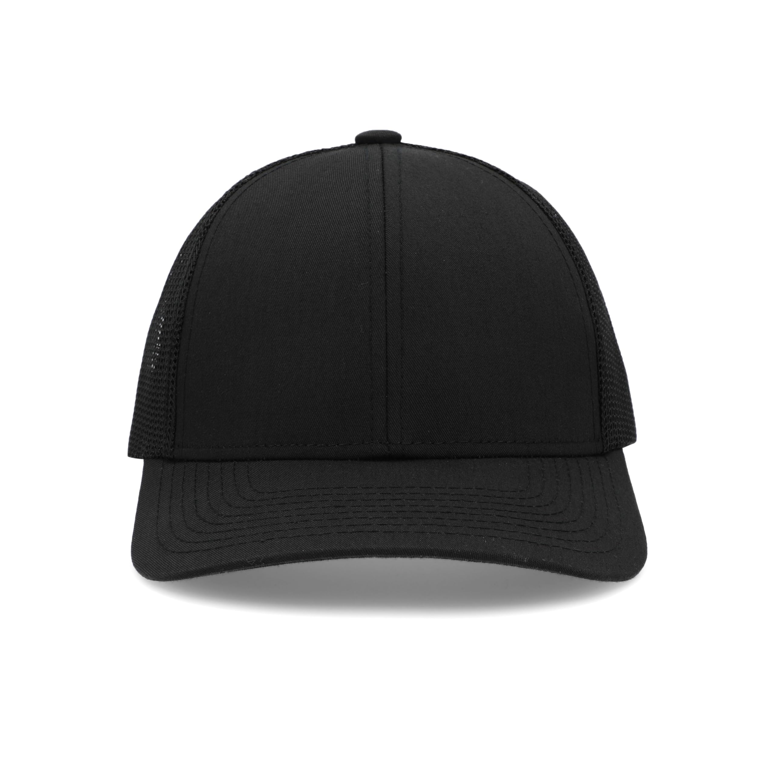 Pacific Headwear Low-Pro Trucker Cap, Black