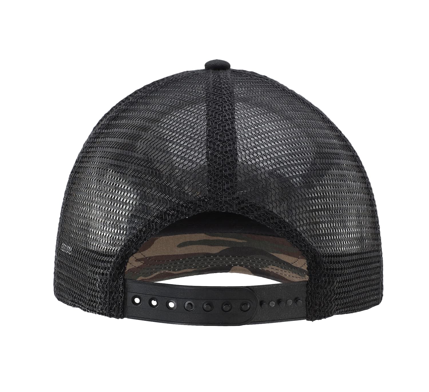 Home Prefer Men's Vintage Mesh Trucker Hat Outdoor Sport Summer Baseball Cap (Black New)