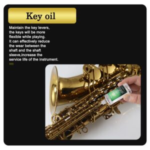 Musical Instrument Key Oil for Clarinets,Flutes,Saxophones,Oboes,Bassoons,woodwind instrument,1.02 fl. oz