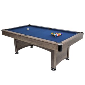 triumph sports american legend maverick 84” billiard table, blue (45-6851w)