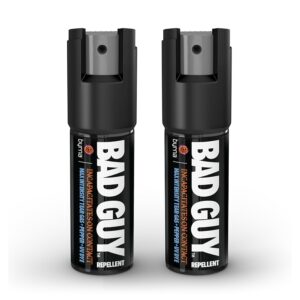 byrna bgr max pepper spray + tear gas | maximum stopping power | attacker tracker uv marking dye technology | military strength self-defense stream spray (0.5 oz (2 pack))