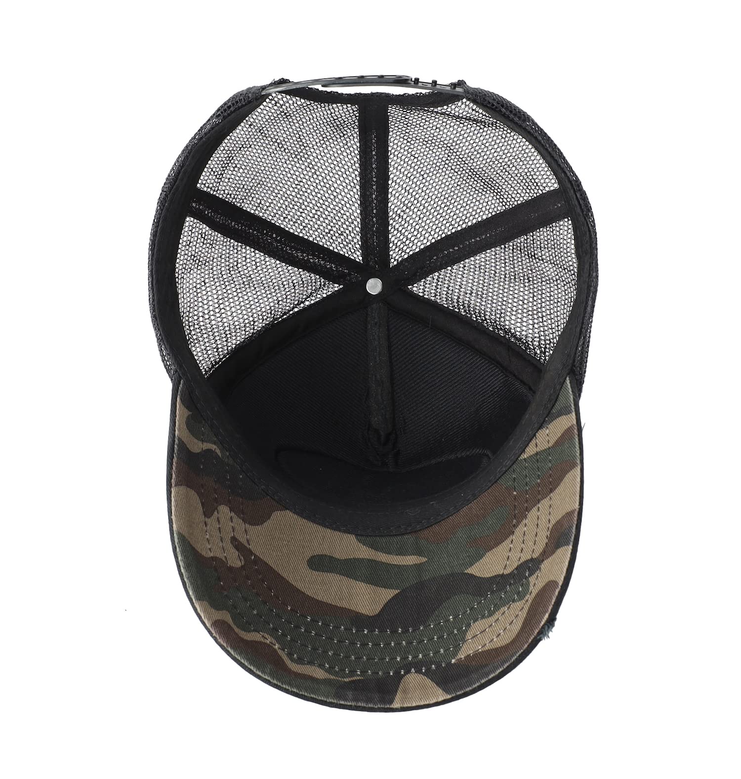 Home Prefer Men's Vintage Mesh Trucker Hat Outdoor Sport Summer Baseball Cap (Black New)