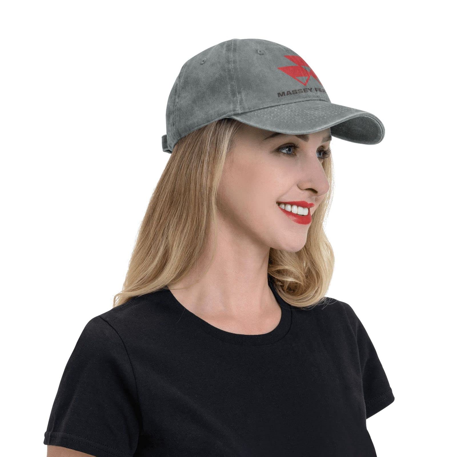 Massey Ferguson Classic Cowboy Hat Adjustable Baseball Cap Unisex Casual Sports Hat Gray