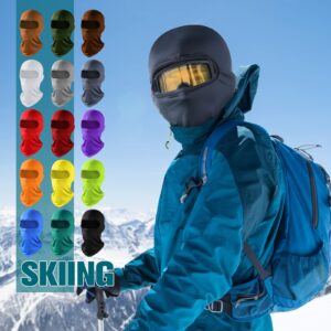 60 Pcs Balaclava Face Masks Men Full Face Cover Balaclava Mask Pasamontañas Ski Mask Winter Mask for Men Women (Bright Colors)