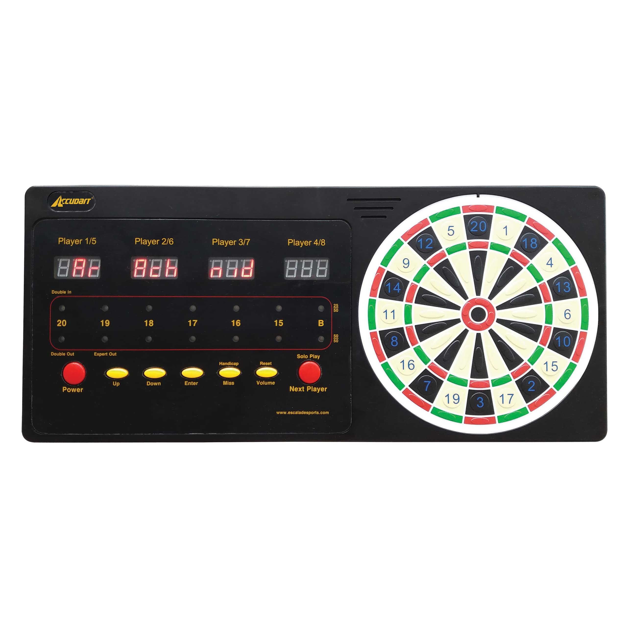 Accudart E-Scorer 3: Electronic Touch Pad Dart Scorer, Black