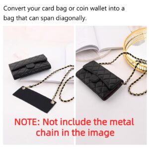 WADORN 3pcs Felt Purse Organizer Inserts for Pochette, Envelope Bag Insert Organizer Flip Wallet Insert Liner DIY Bag Conversion Insert (NO Chain) for Women Clutch UPTOWN Pochette, Black