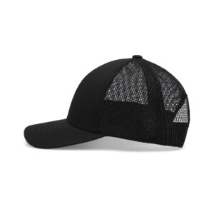 Pacific Headwear Low-Pro Trucker Cap, Black