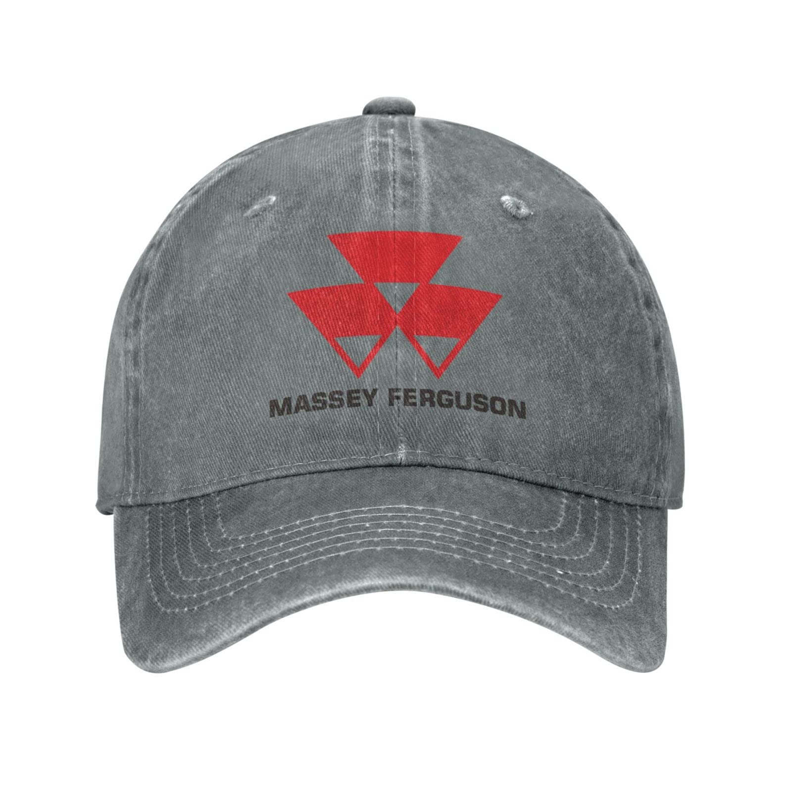 Massey Ferguson Classic Cowboy Hat Adjustable Baseball Cap Unisex Casual Sports Hat Gray