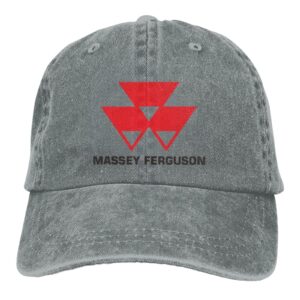 Massey Ferguson Classic Cowboy Hat Adjustable Baseball Cap Unisex Casual Sports Hat Gray