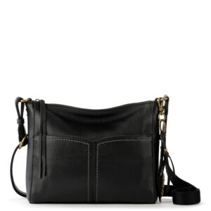 The Sak Womens Alameda Crossbody in Leather, Black, One Size US