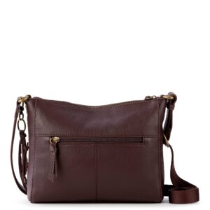 The Sak Womens Alameda Crossbody in Leather, Mahogany, One Size US