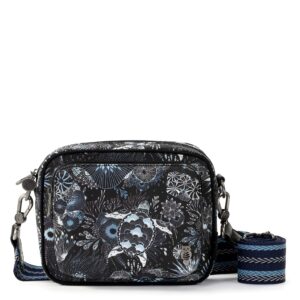 sakroots womens westwood crossbody in repreve ecotwill, midnight seascape, one size us