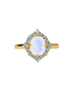 yotreasure 2.01 ct. moonstone blue topaz 925 sterling silver gold plated promise ring