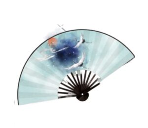 folding hand fan folding fan handheld folded fan folding fan bamboo and wood cloth hand fan，outdoor decoration hanfu dance accessories props fan foldable fan hand held fans