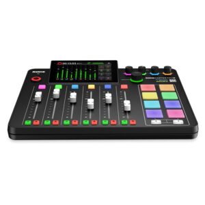 Rode RODECaster Pro II Integrated Audio Production Studio Bundle with 4x Zoom ZDM-1 Podcast Mic Pack and 32GB microSDHC Memory Card