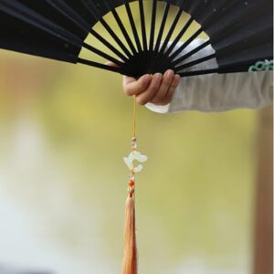 Folding Hand Fan Folding Fan Handheld Folded Fan Hand Fan Boy Domineering Folding Fan Chinese Style Ancient Costume Retro Hanfu Accessories Foldable Fan Hand Held Fans (Color : A, Size : 33CM)