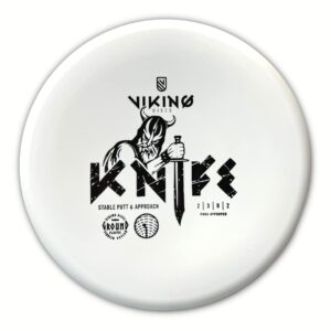 Viking Discs | Knife | Disc Golf Overstable Putt and Approach | Ground Plastic