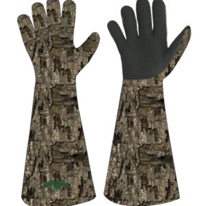 HOT SHOT Duck Commander x Men's Flare Realtree Timber Camo Glove - Gauntlet Cuff, Neoprene Shell, Fleece Lined, Large