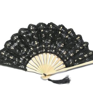 Folding Hand Fan Folding Fan Handheld Folded Fan Chinese Style Decorative Bamboo Fans Lace Fabric Silk Folding Hand Held Dance Fans Flower Party Wedding Prom Foldable Fan Hand Held Fans