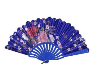 folding hand fan folding fan handheld folded fan new chinese style decor folding fan dance wedding party lace silk folding hand flower fan foldable fan hand held fans (color : b, size : 24cm)