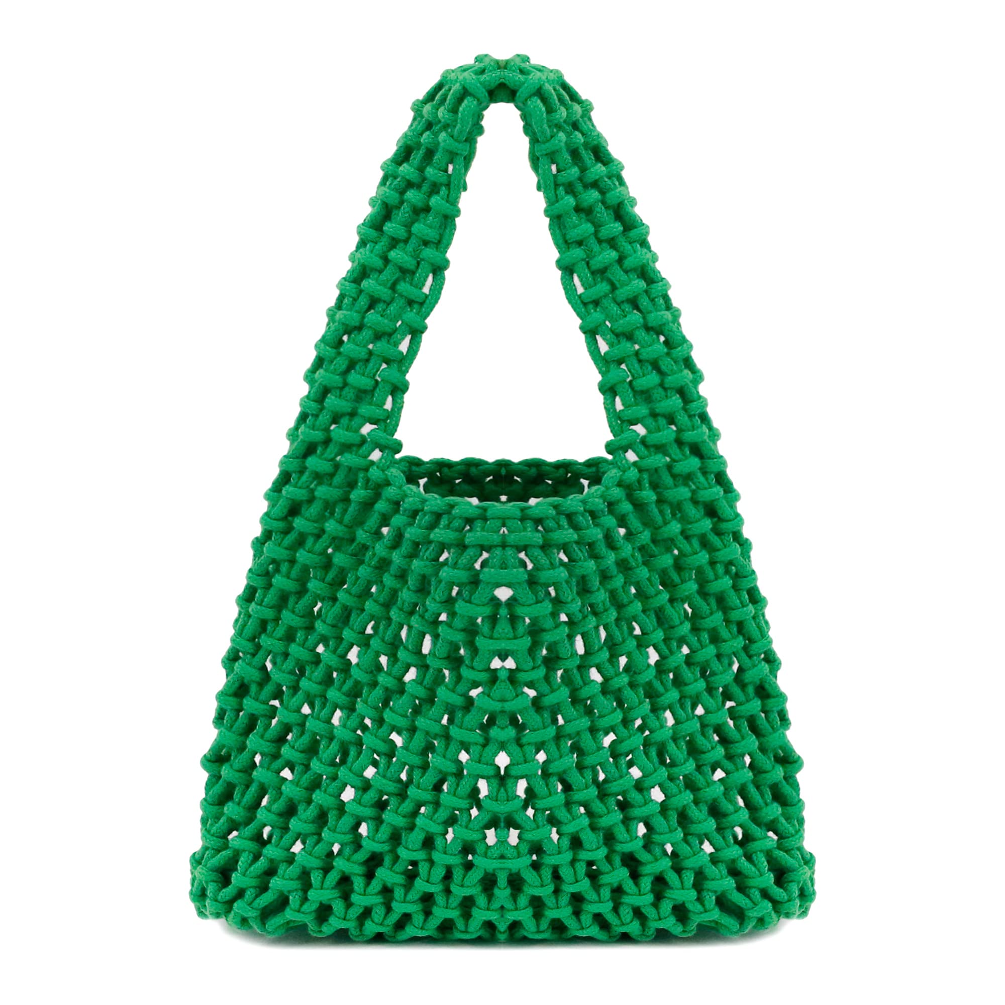 Naimo Straw Beach Bag Woven Shoulder Bag Rattan Handbag Crochet Tote Weaving Summer Hobo Bag